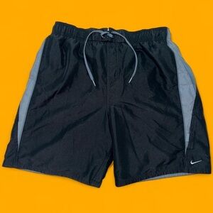 Nike Men's Black and Gray Athletic Shorts